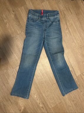SPANX Blue Flare Pull-On Jeans
